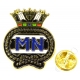 Merchant Navy Lapel Pin Badge (Metal / Enamel) Coloured